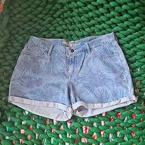 Old Navy Boyfriend floral denim shorts women's size US 10